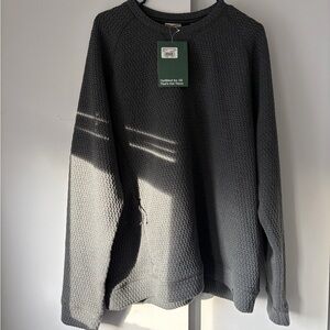 NWT LL Bean Ridgeknit Men's Waffle Sweater